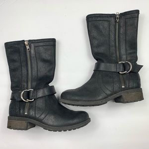 Uggs Silva Motorcycle Zip Boots